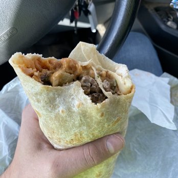 Carniceria Abastos - Asada burrito with sour cream and jalapeño - Mexican Near Me - Lafayette, Oregon