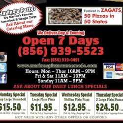 Marino's Pizza - Daily Specials & Hours