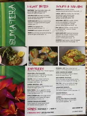 Menu photo 1 Sumatera Steamboat Springs, CO