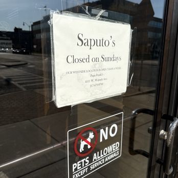 Saputo's - Hours - Italian Near Me - Springfield, Illinois