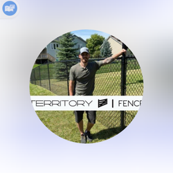 Territory Fence - blow-up of Harley's profile, linking him to the business