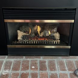 The fireplace is working properly again! The fireplace is working properly again!