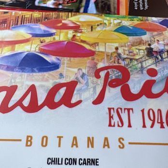 Casa Rio - The front of the menu they've been in operation for 80 years - Mexican Near Me - San Antonio, Texas