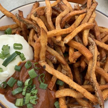 Von Bismarck - Curry fries with gravy and aioli - German Near Me - Reno, Nevada Von Bismarck - Curry fries with gravy and aioli - German Near Me - Reno, Nevada