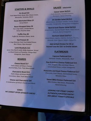 Menu photo 2 Zin GastroPub Lake Zurich, IL Menu photo 2 Zin GastroPub Lake Zurich, IL