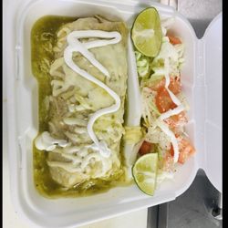 Antojitos y Mariscos La Morena - Burrito mojado dé mariscos