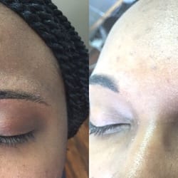 Brows By PJ - Before and after eyebrows tinting.