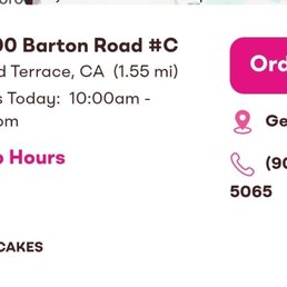 Despite having "24 hour cakes" listed, they said they do not have them.