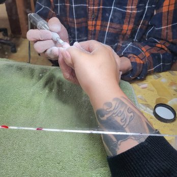 T&T Nails - Fixing the shape and thinning out thick acrylic. - Nail Salons Near Me - Truckee, California T&T Nails - Fixing the shape and thinning out thick acrylic. - Nail Salons Near Me - Truckee, California