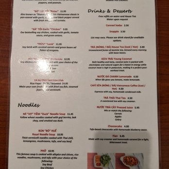 Thuyen Vien - Menu 2 of 2 - Vegan Near Me - Anaheim, California Thuyen Vien - Menu 2 of 2 - Vegan Near Me - Anaheim, California