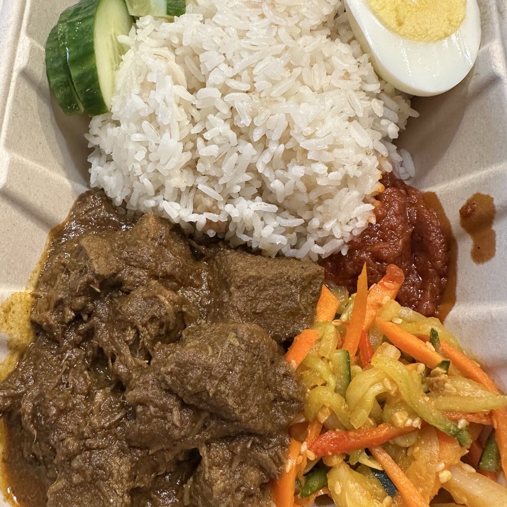 Sago - Nasi Lemak with Beef Rendang - Malaysian Near Me - Cincinnati, Ohio Sago - Nasi Lemak with Beef Rendang - Malaysian Near Me - Cincinnati, Ohio