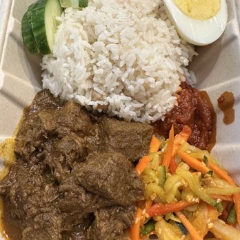 Sago - Nasi Lemak with Beef Rendang - Malaysian Near Me - Cincinnati, Ohio