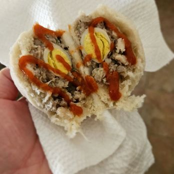 TP Banh Bao 2 - Banh Bao Thap Cam Trung Cut with Sriracha! YUMMY! - Vietnamese Near Me - Garden Grove, California TP Banh Bao 2 - Banh Bao Thap Cam Trung Cut with Sriracha! YUMMY! - Vietnamese Near Me - Garden Grove, California