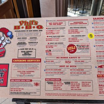 Phil's BBQ - Menu - Barbeque Near Me - San Diego, California Phil's BBQ - Menu - Barbeque Near Me - San Diego, California