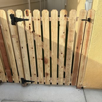 MTS Landscape - The custom gate for the dog run - Masonry/Concrete Near Me - Moreno Valley, California