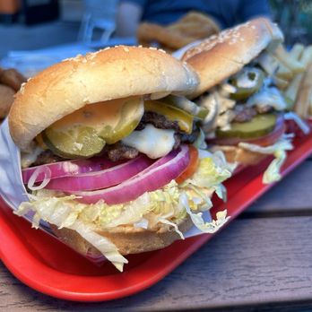 Gourmet Burger - Classic Spicy Burger and classic burger (double) - Burgers Near Me - Santa Ana, California