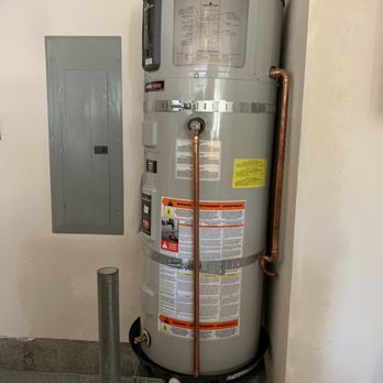 Miley Home Improvement & Water Heaters - After. Miley installed a new water heater stand, water heater, and repaired the damaged walls. - Water Heater Installation/Repair Near Me Miley Home Improvement & Water Heaters - After. Miley installed a new water heater stand, water heater, and repaired the damaged walls. - Water Heater Installation/Repair Near Me