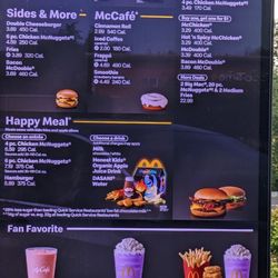 McDonald's - Menu July 2023