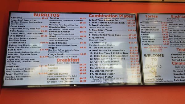 Menu photo 4 Valerie's Taco Shop Flower Mound, TX Menu photo 4 Valerie's Taco Shop Flower Mound, TX