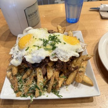 Brownstone Pancake Factory - short rib truffle fries - Breakfast & Brunch Near Me - Edgewater, New Jersey Brownstone Pancake Factory - short rib truffle fries - Breakfast & Brunch Near Me - Edgewater, New Jersey