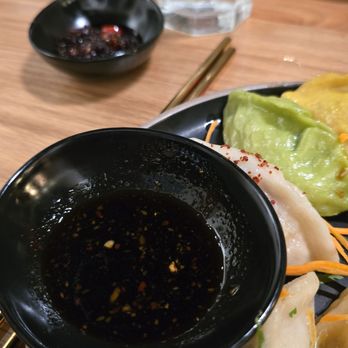 Potsticker - This is how much sauce you get. Roughly one tablespoon. - Asian Fusion Near Me - Saint Paul, Minnesota Potsticker - This is how much sauce you get. Roughly one tablespoon. - Asian Fusion Near Me - Saint Paul, Minnesota