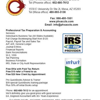 Phoenix Accounting Service - Two Office Locations
5501 N 7th Ave, Phoenix AZ or
1550 E University Dr Ste 2L, Mesa, AZ - Payroll Services Near Me - Phoenix, Arizona Phoenix Accounting Service - Two Office Locations
5501 N 7th Ave, Phoenix AZ or
1550 E University Dr Ste 2L, Mesa, AZ - Payroll Services Near Me - Phoenix, Arizona