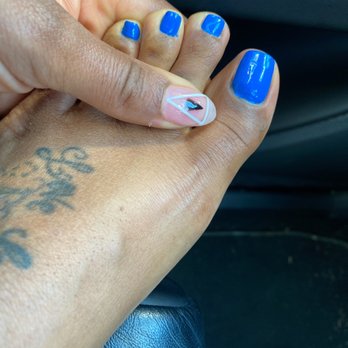 Nails Care - The original blue I selected was close to this on display but the bottle and once applied was a navy blue. - Waxing Near Me - Vallejo, California