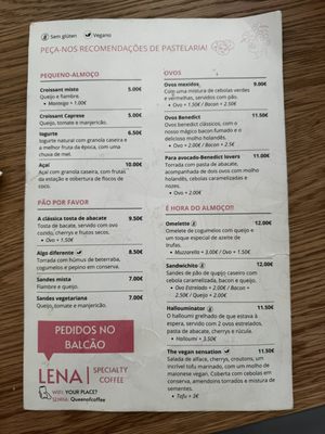 Menu photo 1 Lena Specialty Coffee Lisbon, 11