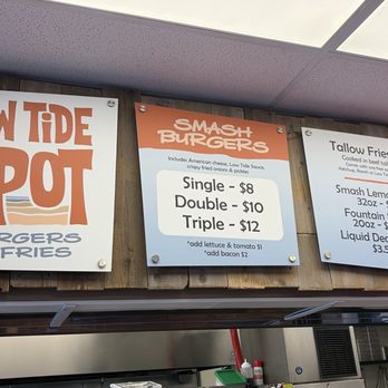 Low Tide Spot - Simple menu, keeps things quick and easy! - Burgers Near Me - Pismo Beach, California Low Tide Spot - Simple menu, keeps things quick and easy! - Burgers Near Me - Pismo Beach, California