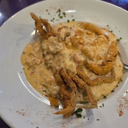 Soft Shell Crab and grits. Soft Shell Crab and grits.