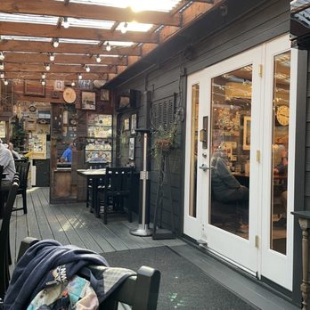 Wanda's Cafe + Bakery - Back patio - so lovely - Bakeries Near Me - Nehalem, Oregon