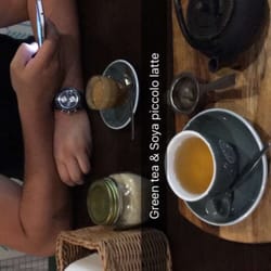 Espresso Warriors - Soya Piccolo Latte & Green tea