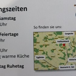 Gasthaus Zens - Vositenkarte hinten