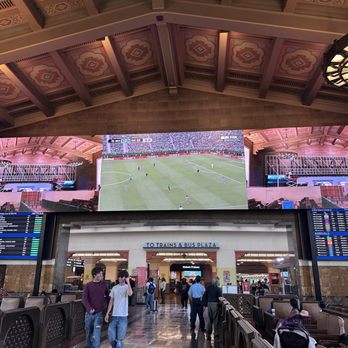 Union Station - World Cup matches playing in the big screen - Train Stations Near Me - Los Angeles, California