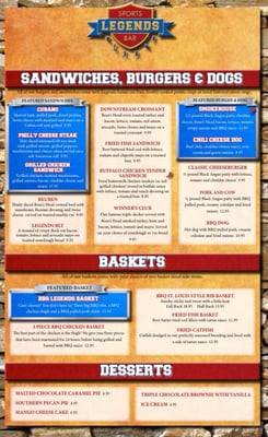 Menu photo 3 Legends Sports Bar Quapaw, OK Menu photo 3 Legends Sports Bar Quapaw, OK