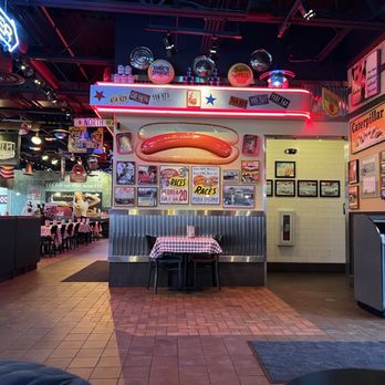 Portillo's Peoria - the inside of the restaurant - Hot Dogs Near Me - Peoria, Illinois Portillo's Peoria - the inside of the restaurant - Hot Dogs Near Me - Peoria, Illinois