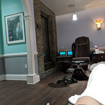 Anvy Nail Lounge & Spa - Lovely waterfall feature in the wall back by the pedicure chairs. Comfortable massage chairs! - Nail Salons Near Me - Winchester, Virginia Anvy Nail Lounge & Spa - Lovely waterfall feature in the wall back by the pedicure chairs. Comfortable massage chairs! - Nail Salons Near Me - Winchester, Virginia