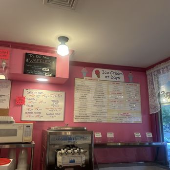 Days Ice Cream - Inside with flavors listed - Ice Cream & Frozen Yogurt Near Me - Ocean Grove, New Jersey Days Ice Cream - Inside with flavors listed - Ice Cream & Frozen Yogurt Near Me - Ocean Grove, New Jersey