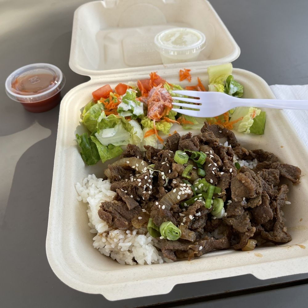 Skyworks Café - KBBQ over White Rice - American Near Me - Irvine, California Skyworks Café - KBBQ over White Rice - American Near Me - Irvine, California