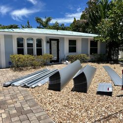 Red Pros Roofing - Installing a seamless metal roofing