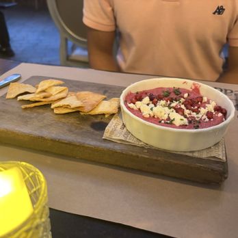 BO-beau kitchen + roof tap - Beetroot hummus - Tapas/Small Plates Near Me - Long Beach, California BO-beau kitchen + roof tap - Beetroot hummus - Tapas/Small Plates Near Me - Long Beach, California