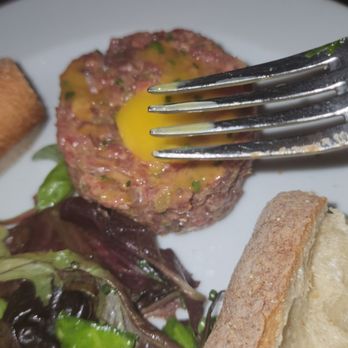 Parc - Steak Tartare Topped with a Quail Egg - French Near Me - Philadelphia, Pennsylvania