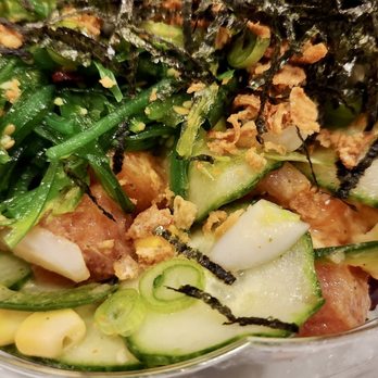 Pokeplus - Build Your Own Large Bowl - salmon - Poke Near Me - Forest Hills, New York