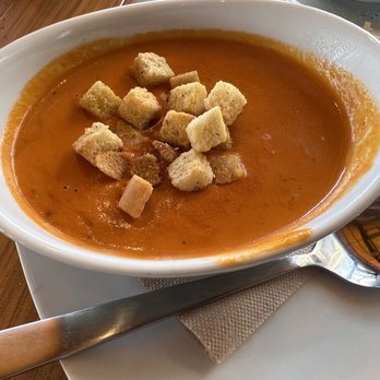 California Pizza Kitchen - Bowl of Tomato basil soup - New American Near Me - Gaithersburg, Maryland California Pizza Kitchen - Bowl of Tomato basil soup - New American Near Me - Gaithersburg, Maryland