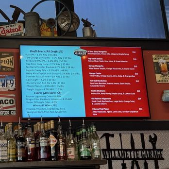 Willamette Garage - Drink Menu - Food Trucks Near Me - West Linn, Oregon Willamette Garage - Drink Menu - Food Trucks Near Me - West Linn, Oregon