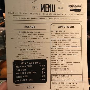 Rehoboth Ale House - Downtown - Menu - Venues & Event Spaces Near Me - Rehoboth Beach, Delaware Rehoboth Ale House - Downtown - Menu - Venues & Event Spaces Near Me - Rehoboth Beach, Delaware
