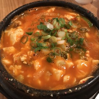 Haju Kitchen - Seafood soondubu - $11 - Korean Near Me - Boston, Massachusetts Haju Kitchen - Seafood soondubu - $11 - Korean Near Me - Boston, Massachusetts