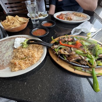 Hortencias At The Cliffhanger - Enchilada, chile relleno, side taco & steak fajitas - Mexican Near Me - Crestline, California