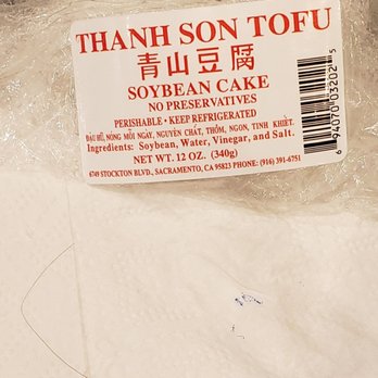 Thanh Son Tofu - This Tofu Company needs better quality control. Hair and some blue threading was in my tofu. - Desserts Near Me - Sacramento, California Thanh Son Tofu - This Tofu Company needs better quality control. Hair and some blue threading was in my tofu. - Desserts Near Me - Sacramento, California