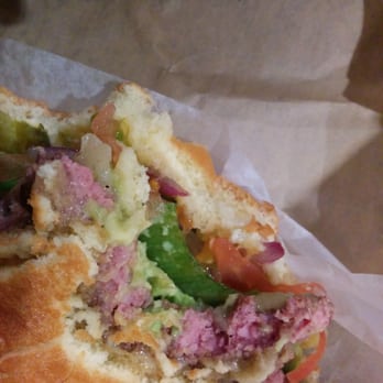 Morty's Cafe - Logan - This is a picture of the pink burger Morty's served up. - Burgers Near Me - Logan, Utah Morty's Cafe - Logan - This is a picture of the pink burger Morty's served up. - Burgers Near Me - Logan, Utah